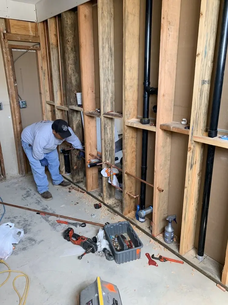 Commercial rough-in plumbing for Water Heater Replacement in Westwood South